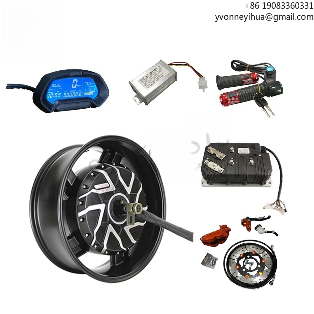 Powerful QS Motor 12000W 12KW 17 X 6.0 Inch in Wheel Hub Motor With Kelly QSKLS72601 Controller for Electric Motorcycle
Powerful QS Motor 12000W 12KW 17 X 6.0 Inch in Wheel Hub Motor With Kelly QSKLS72601 Controller for Electric Motorcycle