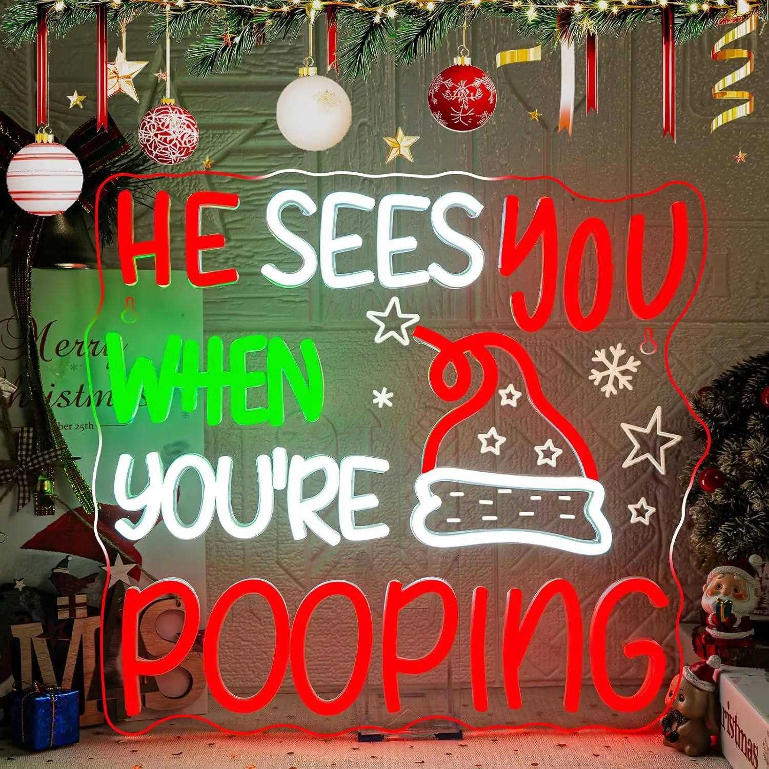 Рождественская неоновая вывеска USB с регулируемой яркостью, светодиодная лампа для бара, вечеринки, туалета, дома, туалета, спальни, забавный подарок
Рождественская неоновая вывеска USB с регулируемой яркостью, светодиодная лампа для бара, вечеринки, туалета, дома, туалета, спальни, забавный подарок