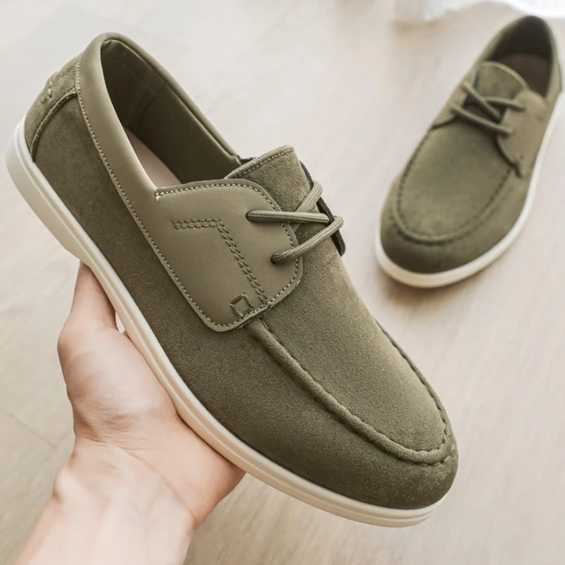 Fashionable Loafers Suede Leather Slip on Lightweight Casual Shoes Comfortable Men's Minimalist Designer Shoes Casual Shoes 2025
Fashionable Loafers Suede Leather Slip on Lightweight Casual Shoes Comfortable Men's Minimalist Designer Shoes Casual Shoes 2025