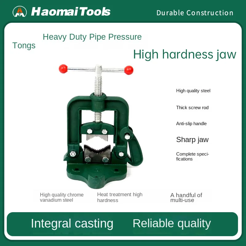 Hao Mai сверхмощный зажим для труб, тиски для труб, обжимной станок для труб, плоскогубцы для труб
Hao Mai сверхмощный зажим для труб, тиски для труб, обжимной станок для труб, плоскогубцы для труб