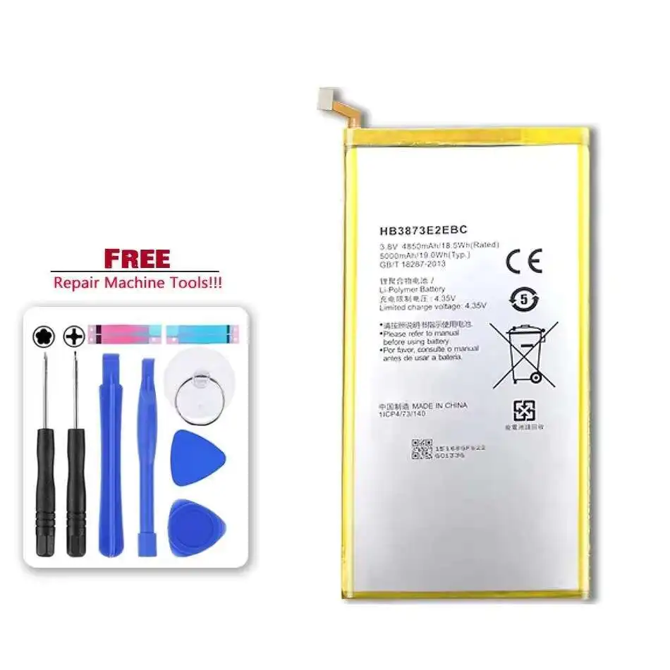 Tablet Battery HB3873E2EBC 5000mAh For Huawei Mediapad X1 X2 7.0" 7D-501U 7D-501L 7D-503L 7D-503LT Gem-701L Gem-702L 703L
Tablet Battery HB3873E2EBC 5000mAh For Huawei Mediapad X1 X2 7.0" 7D-501U 7D-501L 7D-503L 7D-503LT Gem-701L Gem-702L 703L