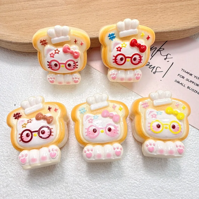Cartoon 3D glasses toast Hello Kitty food toy resin patch can DIY cute headwear phone case hole shoe keychain
Cartoon 3D glasses toast Hello Kitty food toy resin patch can DIY cute headwear phone case hole shoe keychain