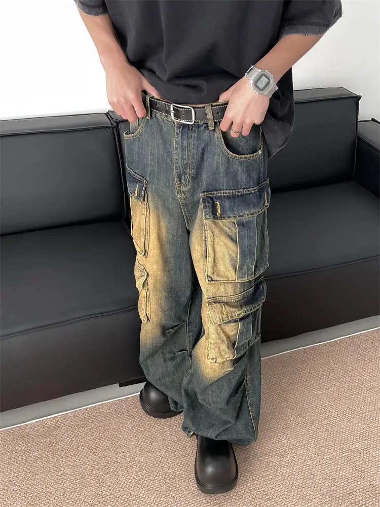 American vintage ripped jeans High street American summer baggy straight leg panties
American vintage ripped jeans High street American summer baggy straight leg panties