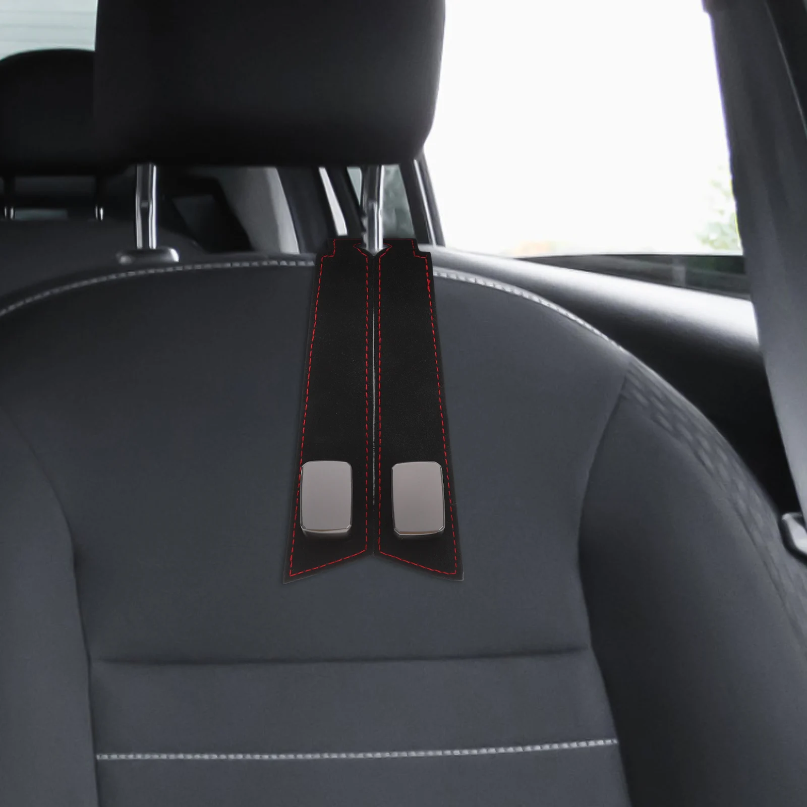 Car Seat Hooks Gray Double Hangers Faux Suede Decor Purse Holder For Car Headrest Hooks Purse Holder Storage ganizer 
Car Seat Hooks Gray Double Hangers Faux Suede Decor Purse Holder For Car Headrest Hooks Purse Holder Storage ganizer