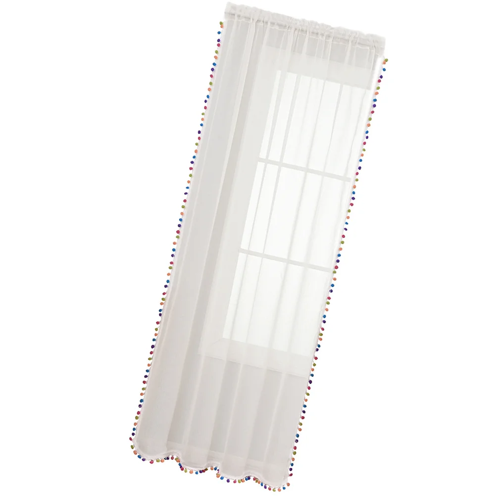 Short Kitchen Window Curtain Polyester Bedroom Decorative Pompom Trim Home Curtains Kitchen Short Curtain
Short Kitchen Window Curtain Polyester Bedroom Decorative Pompom Trim Home Curtains Kitchen Short Curtain