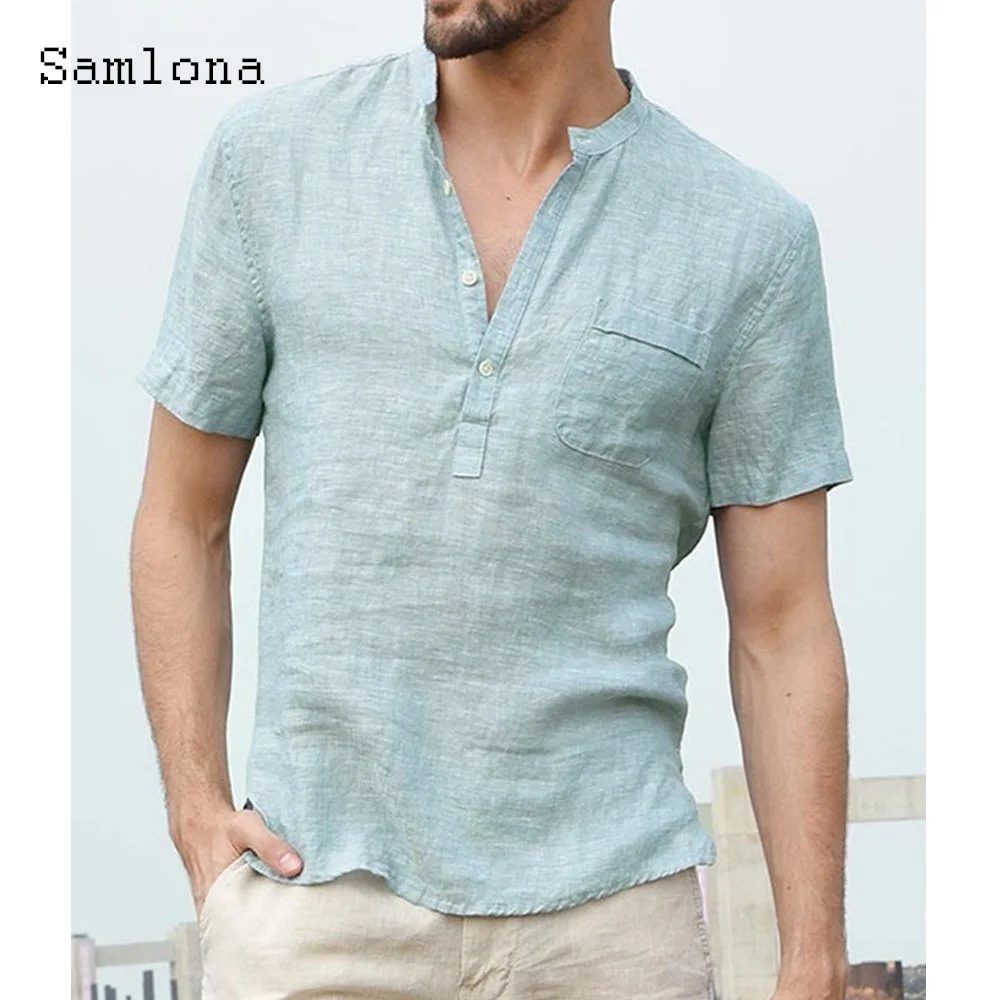 Men's Cotton Linen Shirts Clothing 2024 Summer Hot Casual Tops Homme Vintage harajuku Pocket Blouse Men Short Sleeve Daily Shirt
Men's Cotton Linen Shirts Clothing 2024 Summer Hot Casual Tops Homme Vintage harajuku Pocket Blouse Men Short Sleeve Daily Shirt