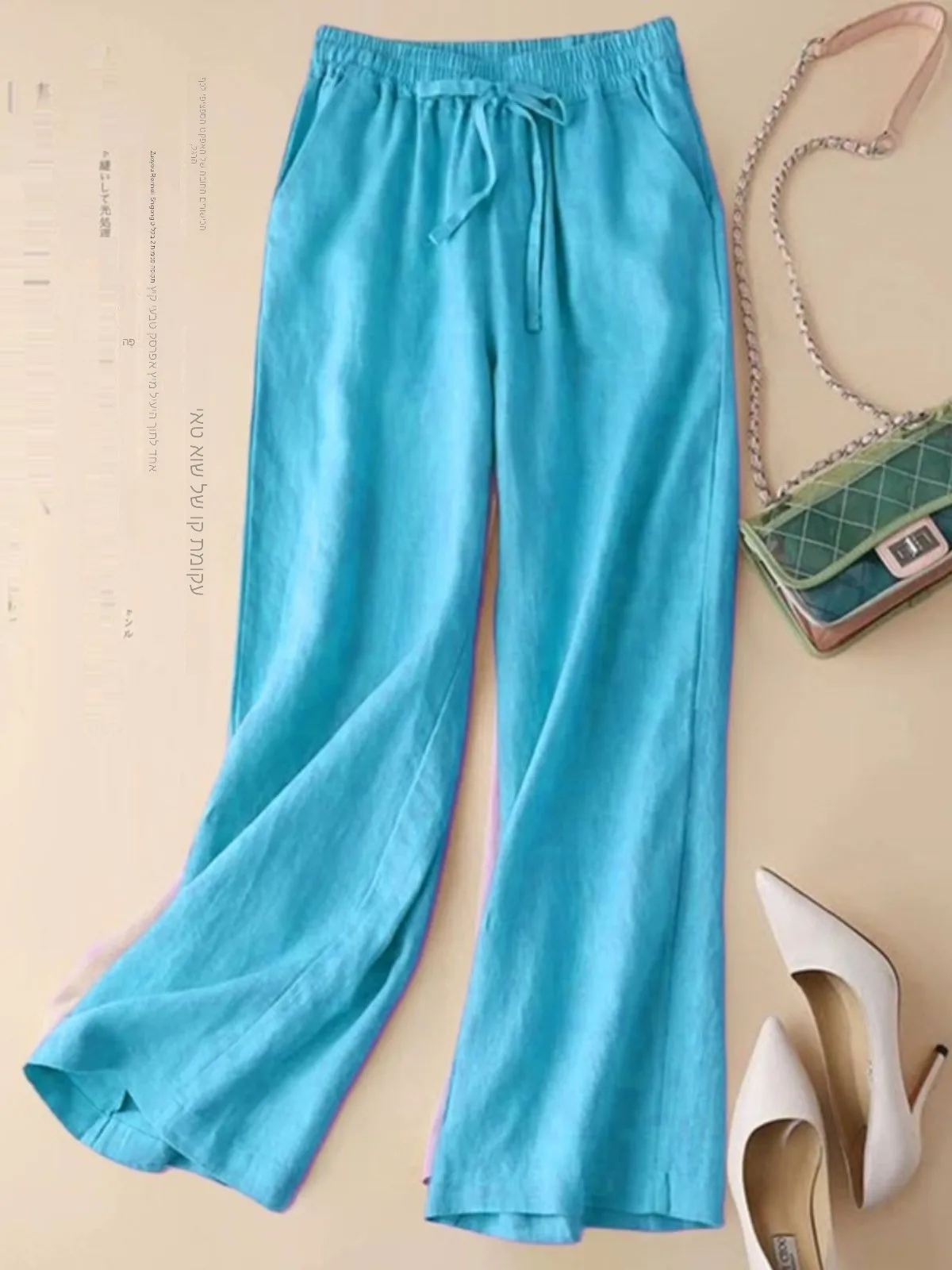 Slim Wide Leg Cotton Linen Trousers Artistic Style Loose Fit Casual Long Pants for Women Straight Cut Pants Spring Summer
Slim Wide Leg Cotton Linen Trousers Artistic Style Loose Fit Casual Long Pants for Women Straight Cut Pants Spring Summer