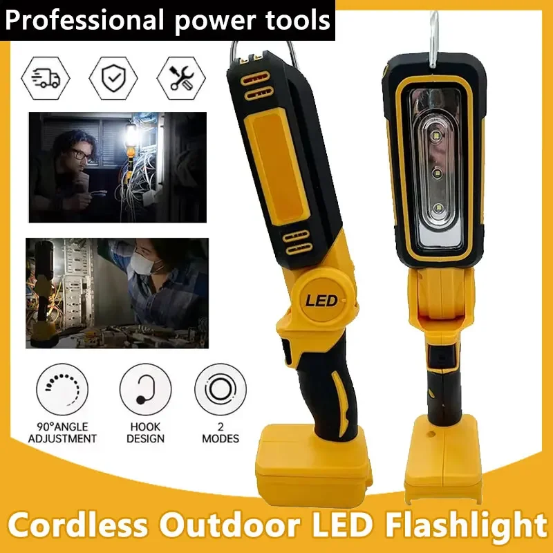 Литиевая батарея, многофункциональный складной рабочий фонарь с углом освещения 90 градусов, портативный кемпинговый фонарь, аварийный фонарик, совместимый с аккумулятором Dewalt 18V
Литиевая батарея, многофункциональный складной рабочий фонарь с углом освещения 90 градусов, портативный кемпинговый фонарь, аварийный фонарик, совместимый с аккумулятором Dewalt 18V