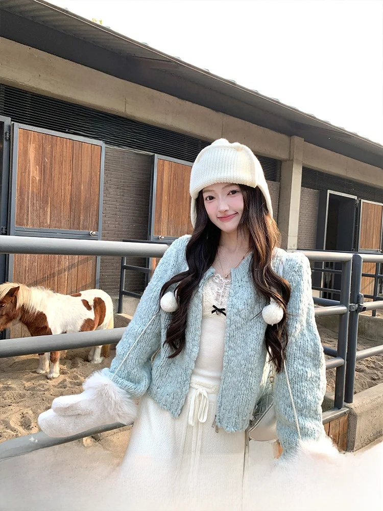 Ele Acaine Zipper Knitted Long Sve Asymmetric Hook Flower Sweater Women's Faion Spring Autumn Zipper Cardigan Coat
Ele Acaine Zipper Knitted Long Sve Asymmetric Hook Flower Sweater Women's Faion Spring Autumn Zipper Cardigan Coat