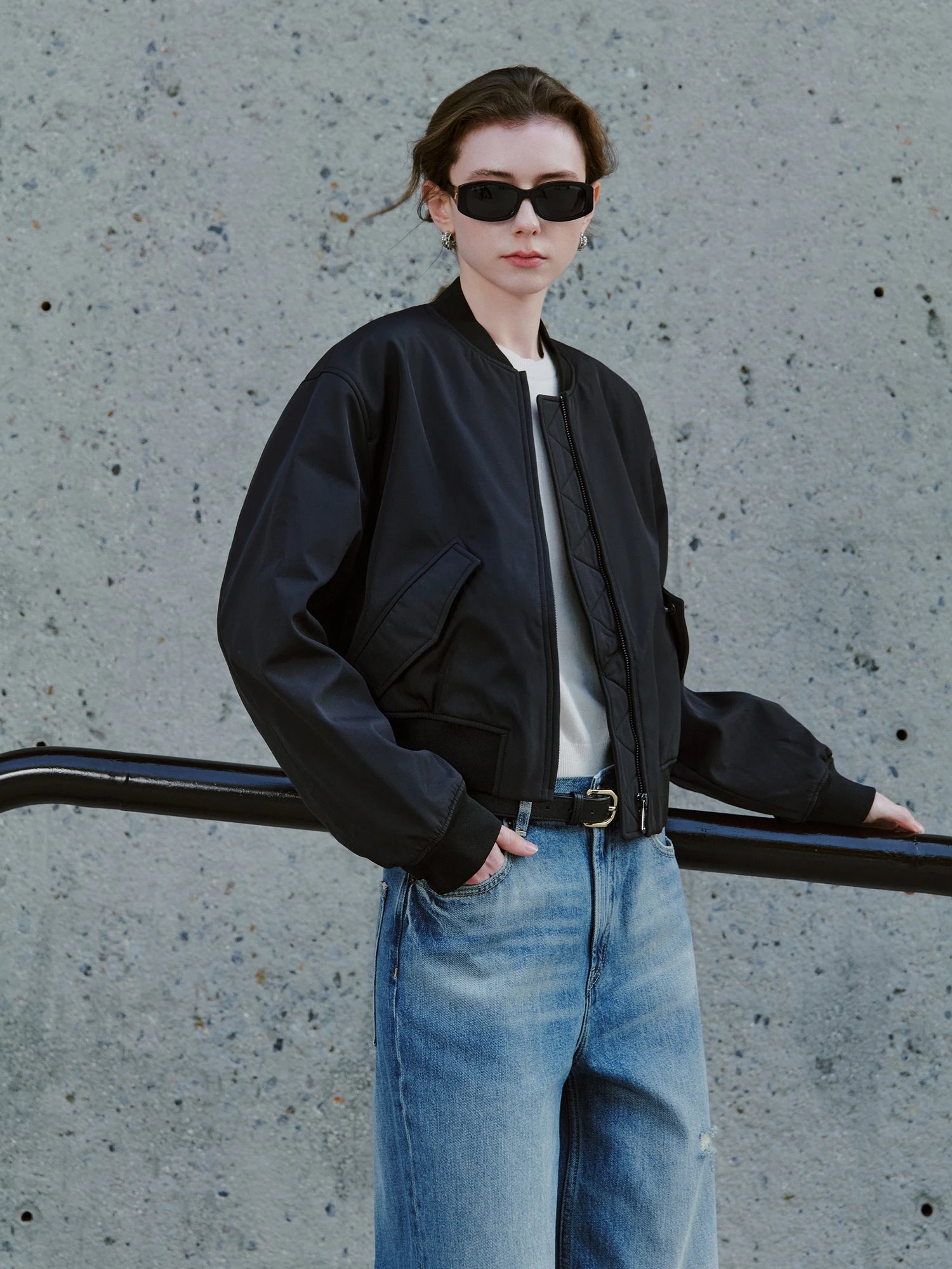 Waterproof Windproof ort Flight Jaet Fem High Waist Polyester Fiber Zipper Closure Function Sle U7628 fini
Waterproof Windproof ort Flight Jaet Fem High Waist Polyester Fiber Zipper Closure Function Sle U7628 fini