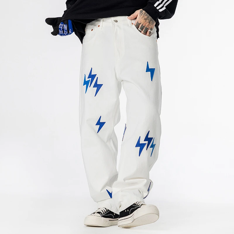 American High Street Fashion Baggy Jeans Men Streetwear Fashion Hip Hop Loose Casual Plus Size White Denim Jeans Pants Trousers
American High Street Fashion Baggy Jeans Men Streetwear Fashion Hip Hop Loose Casual Plus Size White Denim Jeans Pants Trousers