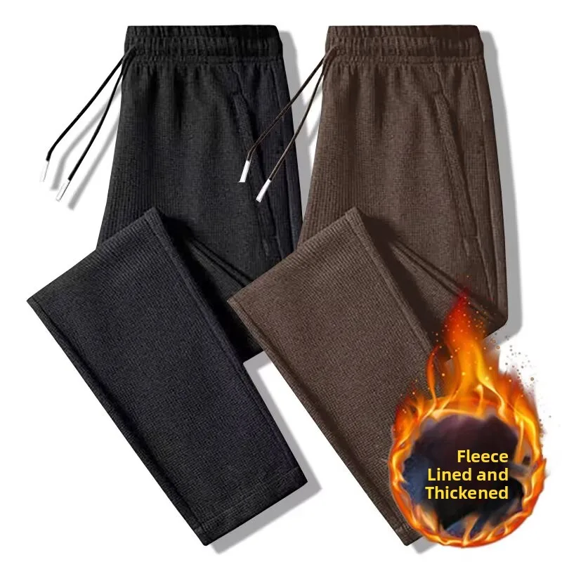 Fleece Lined Casual Pants Women's Autumn Winter Elastic Sporty Straight Leg Trousers High Waist Zipper Pocket Polyester Fiber
Fleece Lined Casual Pants Women's Autumn Winter Elastic Sporty Straight Leg Trousers High Waist Zipper Pocket Polyester Fiber