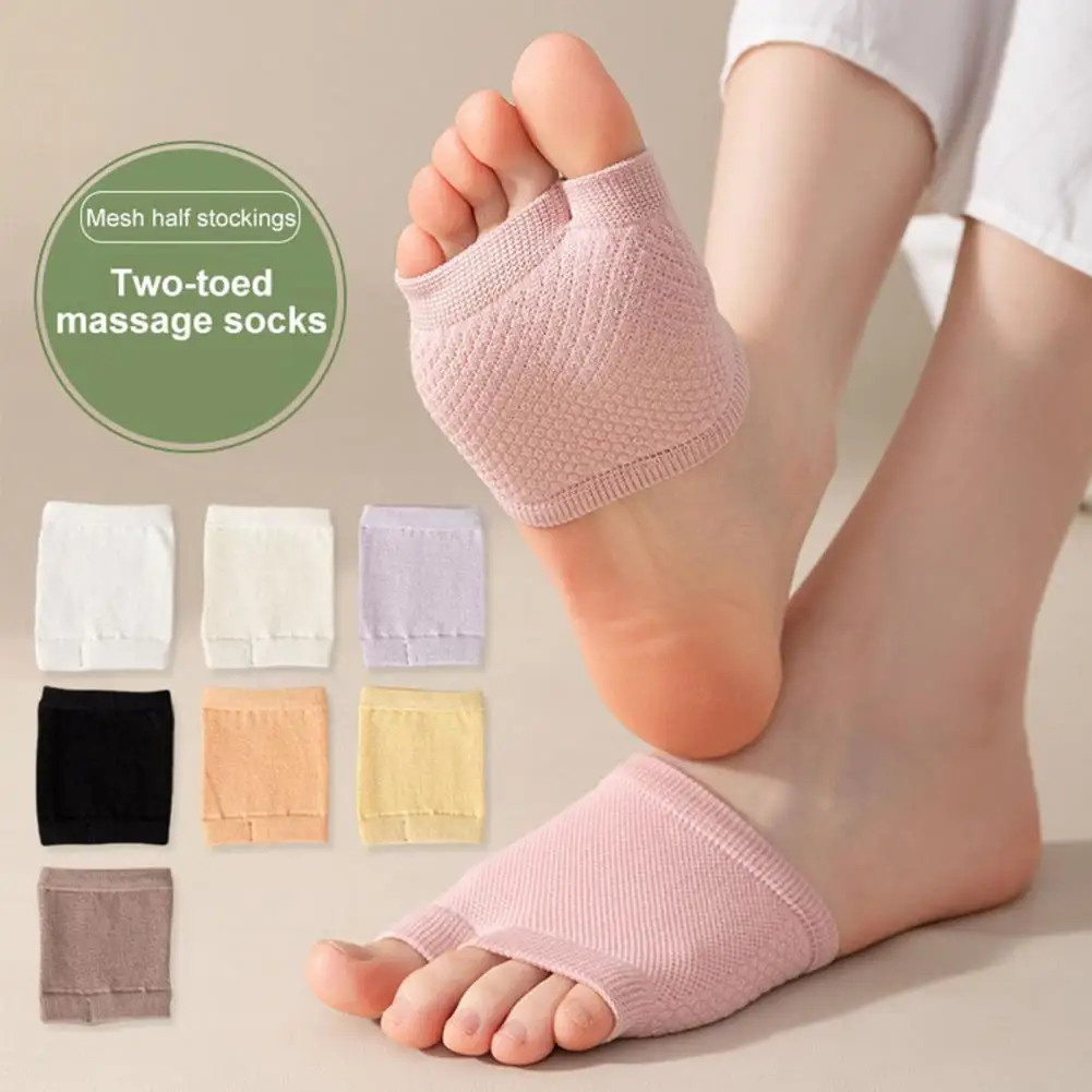 Forefoot Socks Women's Open Toe Half Sock Cotton Liner Socks for Pain Relief Forefoot Massage Boat Socks with Elastic for Summer
Forefoot Socks Women's Open Toe Half Sock Cotton Liner Socks for Pain Relief Forefoot Massage Boat Socks with Elastic for Summer