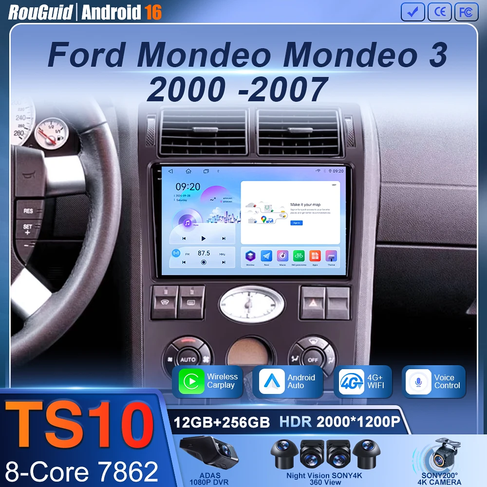 Android 16 Car Dvd For Ford Mondeo Mondeo 3 2000-2007 Stereo Head Unit Multimedia Player GPS Navigation Auto Radio Touch Screen
Android 16 Car Dvd For Ford Mondeo Mondeo 3 2000-2007 Stereo Head Unit Multimedia Player GPS Navigation Auto Radio Touch Screen
