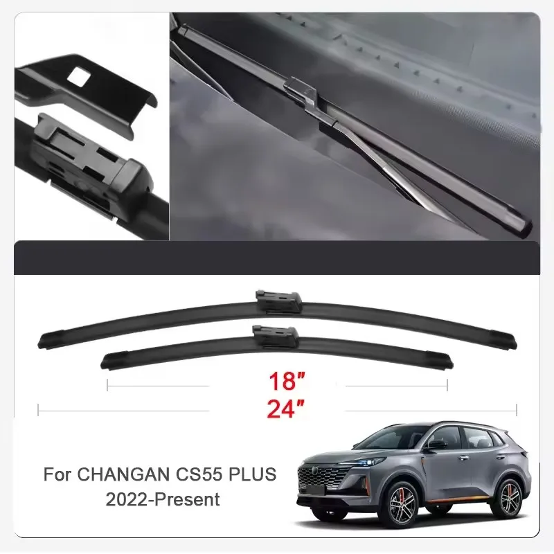 2PCS Car Wiper Blades for CHANGAN CS55 PLUS,CS75 PLUS,CS85,CS95,UNIK,Front Windscreen Windshield Double Rubber Car Accessories
2PCS Car Wiper Blades for CHANGAN CS55 PLUS,CS75 PLUS,CS85,CS95,UNIK,Front Windscreen Windshield Double Rubber Car Accessories 