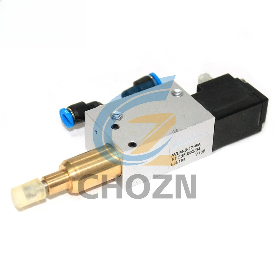 Электромагнитный клапан переднего слоя Heidelberg Прессовый воздушный клапан переднего слоя F7.335.002/04 Запасные части Heidelberg с резиновой головкой
Электромагнитный клапан переднего слоя Heidelberg Прессовый воздушный клапан переднего слоя F7.335.002/04 Запасные части Heidelberg с резиновой головкой