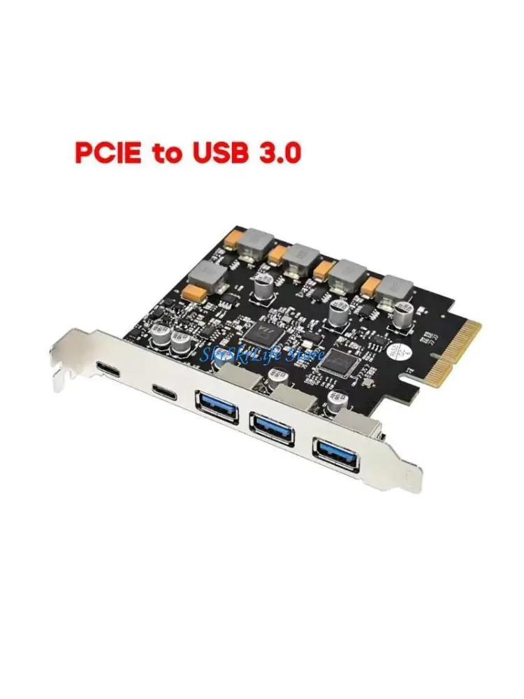 E65E 5 Ports USB3.0 Type-C PCIe Hub-PCI-E Адаптер расширения адаптер тип-A Extender Car 
E65E 5 Ports USB3.0 Type-C PCIe Hub-PCI-E Адаптер расширения адаптер тип-A Extender Car