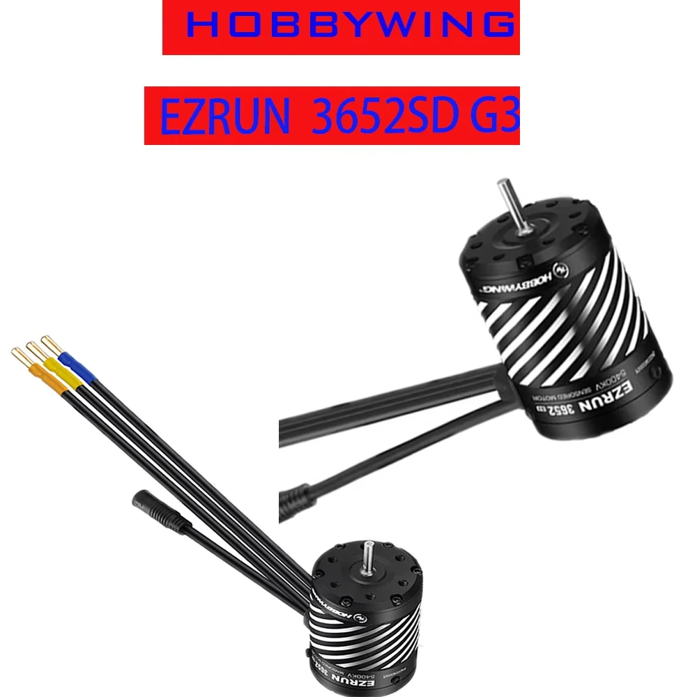 Hobbywing EZRUN Brushless Motors 3652SD G3 3300/4100/5400KV Sensored with MAX10 G2 80A ESC Combo for1/10 1/8 RC CarBuggy Mort
Hobbywing EZRUN Brushless Motors 3652SD G3 3300/4100/5400KV Sensored with MAX10 G2 80A ESC Combo for1/10 1/8 RC CarBuggy Mort