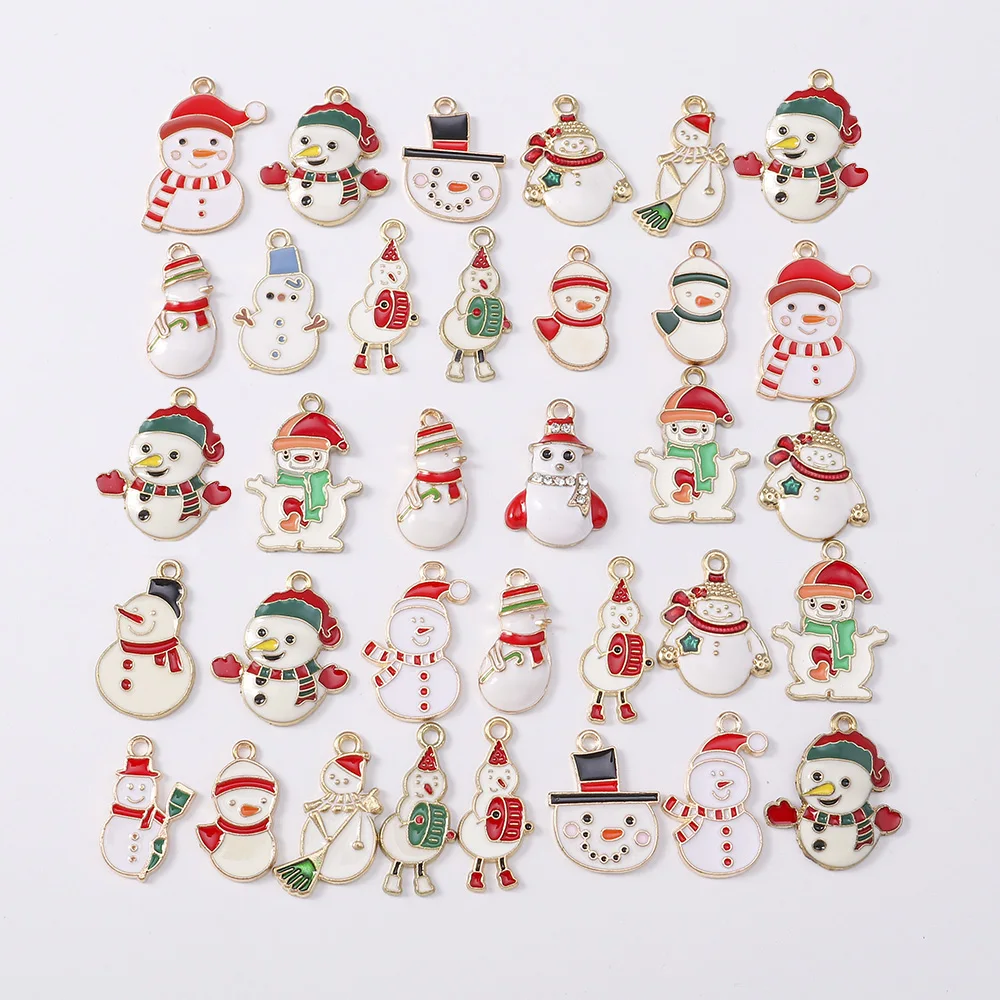 Duarte 20Pcs/Lot Cute Mix Enamel Christmas Snowman Charms Pendants for Jewelry Making Drop Earrings Necklaces DIY Craft Supplies
Duarte 20Pcs/Lot Cute Mix Enamel Christmas Snowman Charms Pendants for Jewelry Making Drop Earrings Necklaces DIY Craft Supplies