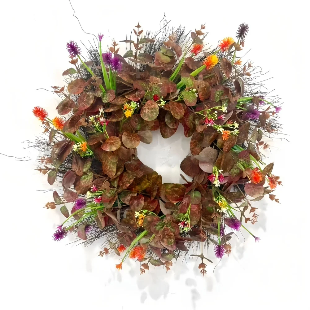 45CM Harvest Wreath Artificial Money Leaf Autumn Thanksgiving Decoration For Home Farm Garden Outdoor Floral Wreath
45CM Harvest Wreath Artificial Money Leaf Autumn Thanksgiving Decoration For Home Farm Garden Outdoor Floral Wreath