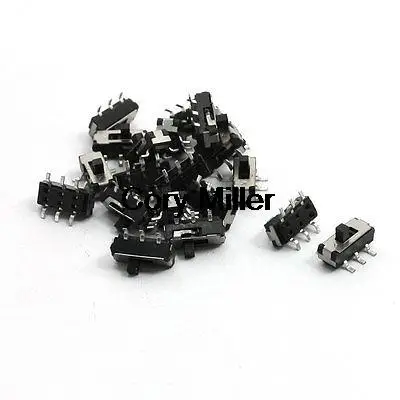 Прямоугольный ползунковый тактовый переключатель с фиксацией SMT SMD DPST 9x3,6x5,2 мм 
Прямоугольный ползунковый тактовый переключатель с фиксацией SMT SMD DPST 9x3,6x5,2 мм