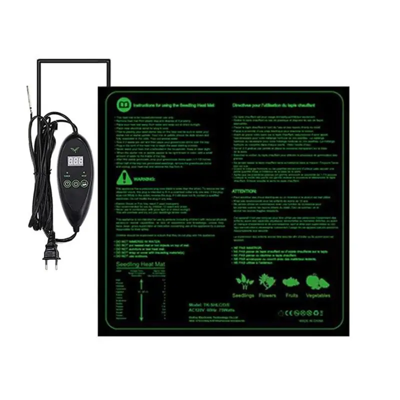AEE8-Plant Heating Mat Pets Warm Pad Incubator 6-Speed Thermostat Timed Nurturing Waterproof Greenhouse Mats EU Plug
AEE8-Plant Heating Mat Pets Warm Pad Incubator 6-Speed Thermostat Timed Nurturing Waterproof Greenhouse Mats EU Plug
