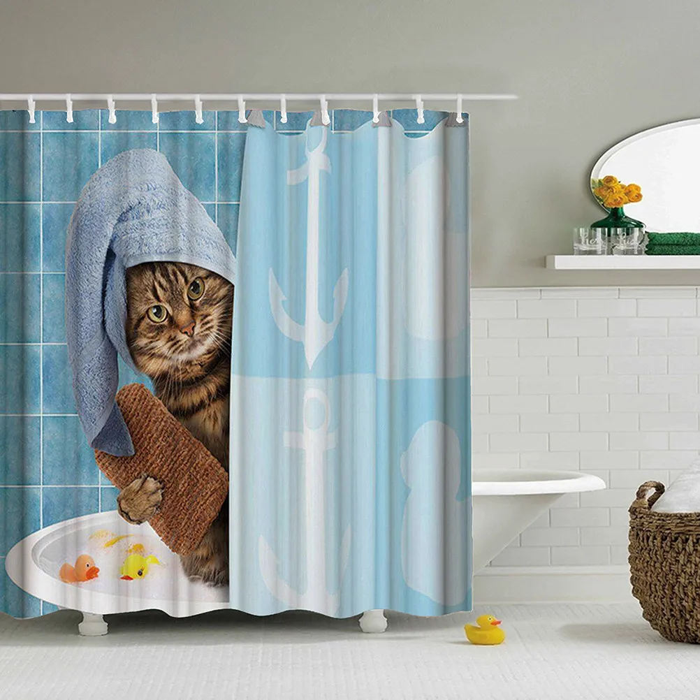 Shower Curtain Cartoon Animal Bath Print Bathtub Artistic Curtains for Bathroom Waterproof
Shower Curtain Cartoon Animal Bath Print Bathtub Artistic Curtains for Bathroom Waterproof