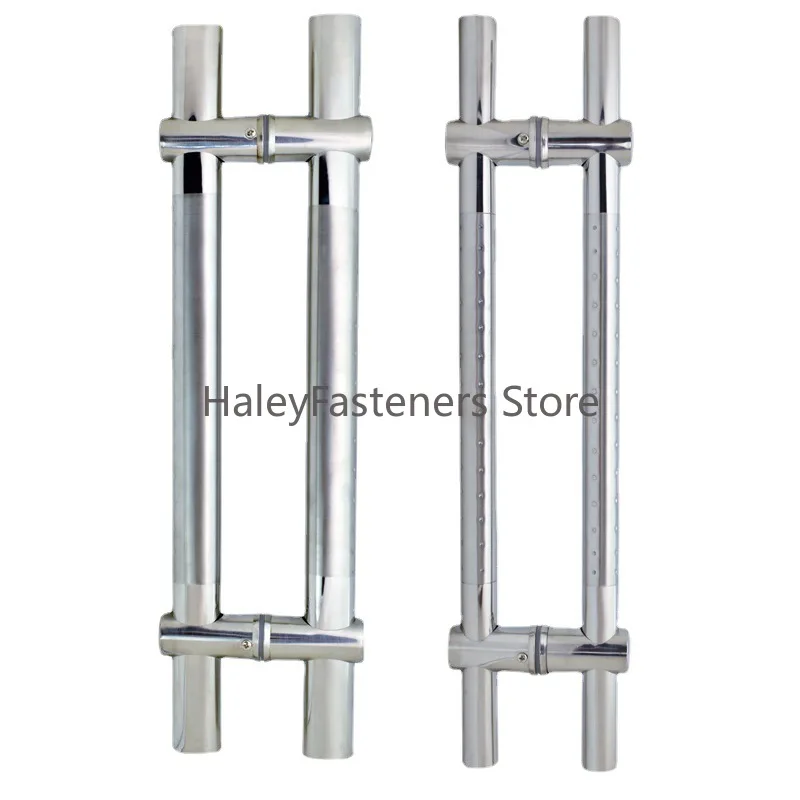 Glass door handle holes and stainless steel handle adjustable
Glass door handle holes and stainless steel handle adjustable