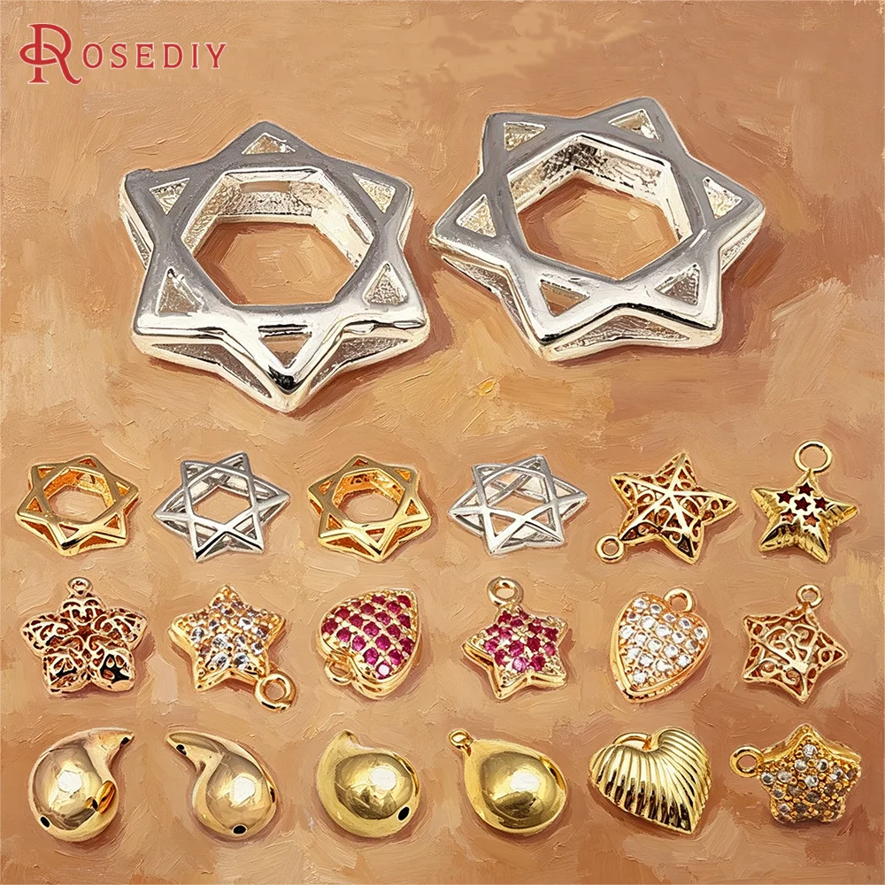 18K Gold Color Brass Hollow Star Heart Drop Shape Charms Pendants High Quality Jewelry Making Necklace Earrings Diy Accessories
18K Gold Color Brass Hollow Star Heart Drop Shape Charms Pendants High Quality Jewelry Making Necklace Earrings Diy Accessories