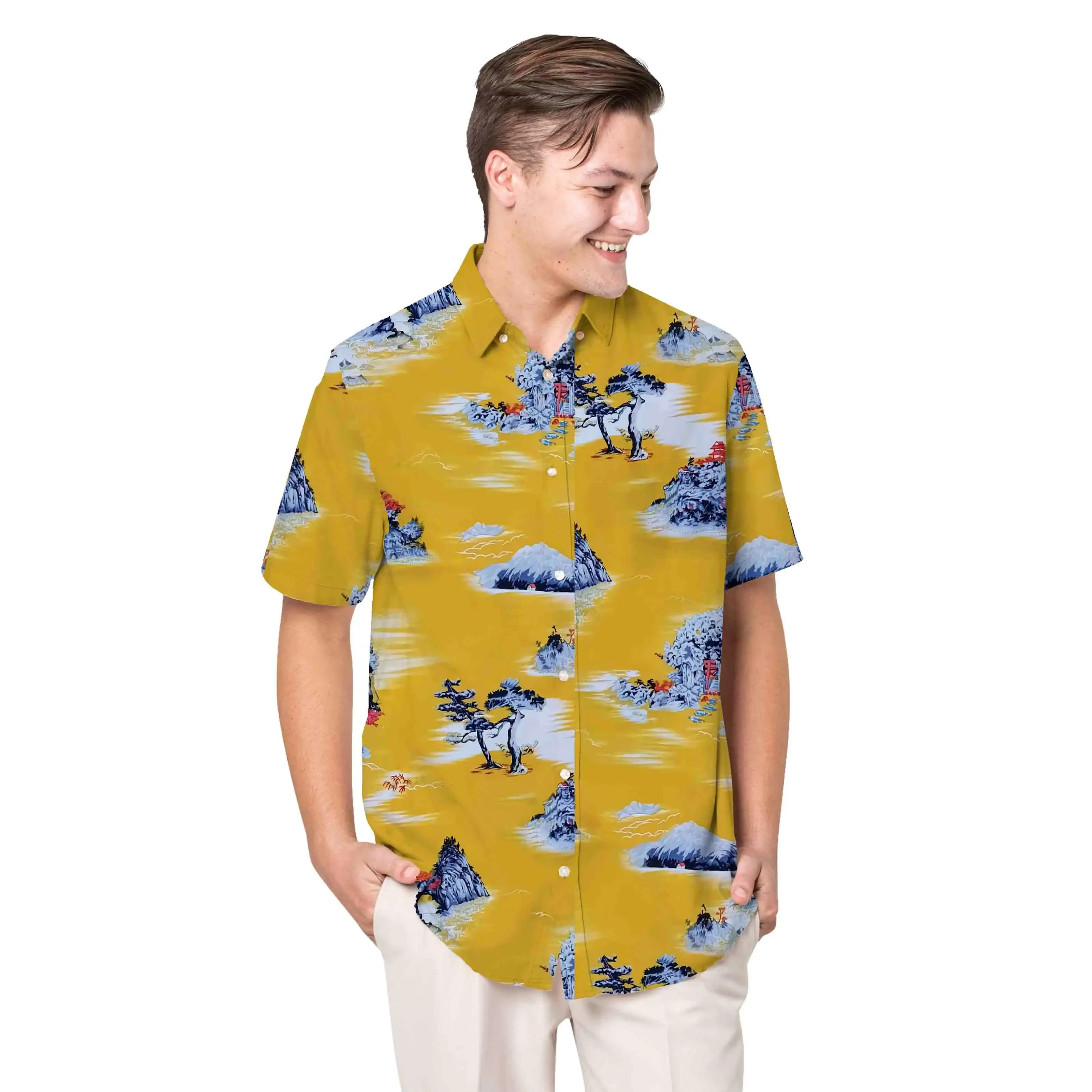Jumeast Ink Painting Short Sleeve Hawaiian Shirt Landscape Graphics Polyester Aloha Shirts Tropical Leaves Casual Man Clothing
Jumeast Ink Painting Short Sleeve Hawaiian Shirt Landscape Graphics Polyester Aloha Shirts Tropical Leaves Casual Man Clothing