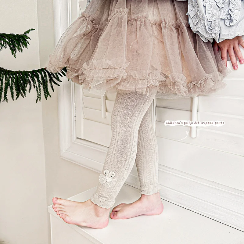 Lovely Sweet Children Floral Bow Lace Hem Cropped Pants Lightweight Spring Summer Ankle nine-point Princess Pants Cute leggings
Lovely Sweet Children Floral Bow Lace Hem Cropped Pants Lightweight Spring Summer Ankle nine-point Princess Pants Cute leggings