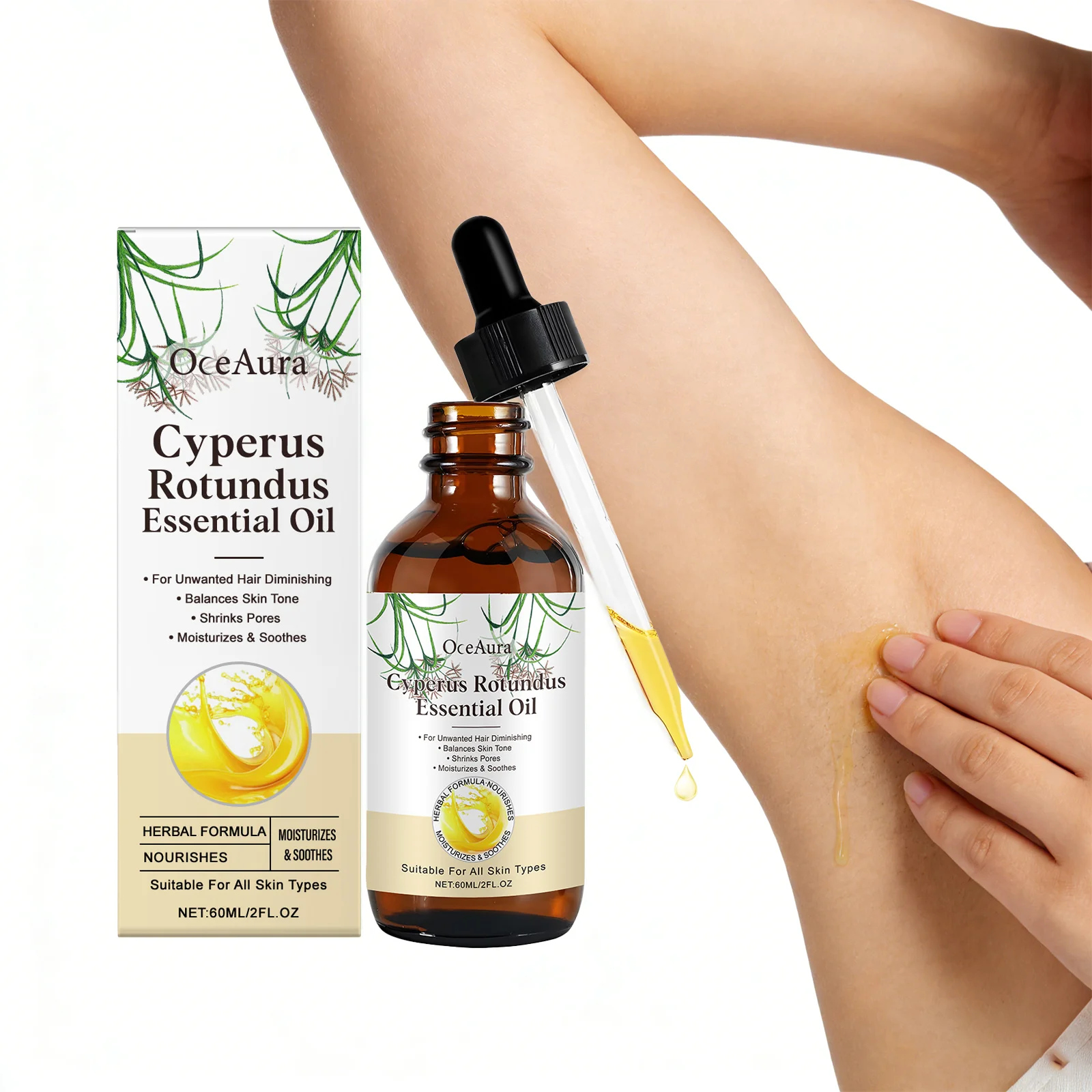 Hair Removal Care Oil Herbal Extract Barrier Protection Moisturizing Without Greasiness Stabilizing Restoring Daily Care 60ml
Hair Removal Care Oil Herbal Extract Barrier Protection Moisturizing Without Greasiness Stabilizing Restoring Daily Care 60ml