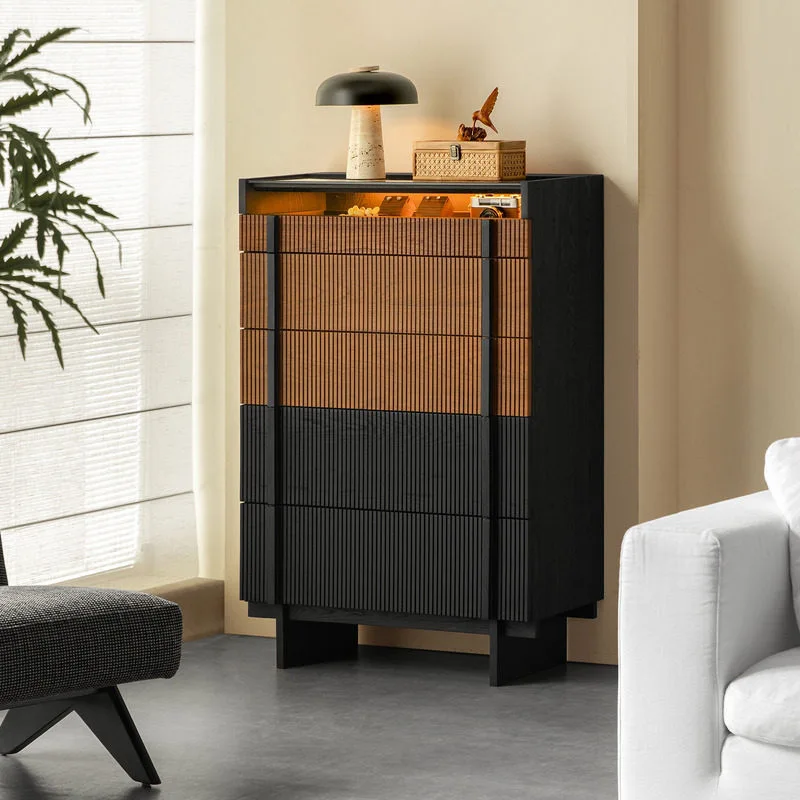 Solid wood chest of drawers designer simple modern lines bedroom locker living room storage cabinet verticalcabinet
Solid wood chest of drawers designer simple modern lines bedroom locker living room storage cabinet verticalcabinet