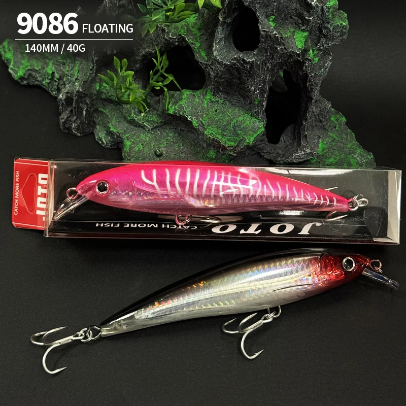 41g140mm Big Floating Minnow Fishing Lures UV Laser Artificial Bait Saltwater Long Casting Trolling Wobblers Jerkbait Supplies
41g140mm Big Floating Minnow Fishing Lures UV Laser Artificial Bait Saltwater Long Casting Trolling Wobblers Jerkbait Supplies