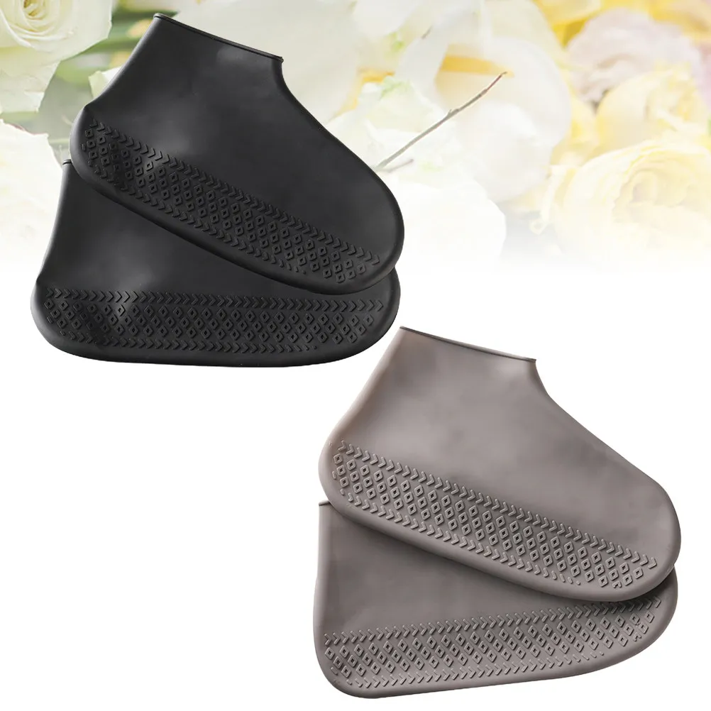 2Pairs Waterproof Silicone Shoe Covers Wear-Resistant Non-Slip Shoes Protector for Outdoor Beach Camping Travel Black Grey S
2Pairs Waterproof Silicone Shoe Covers Wear-Resistant Non-Slip Shoes Protector for Outdoor Beach Camping Travel Black Grey S