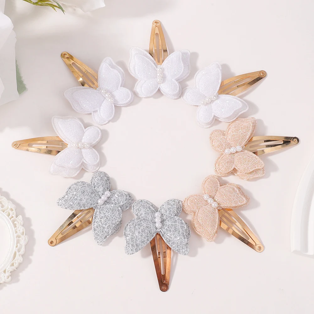 Random Color 20pcs/set Butterfly Hair Clip Double-layer Lace Pearl Handmade Fabric Children's Hair Clip Hair Accessories
Random Color 20pcs/set Butterfly Hair Clip Double-layer Lace Pearl Handmade Fabric Children's Hair Clip Hair Accessories