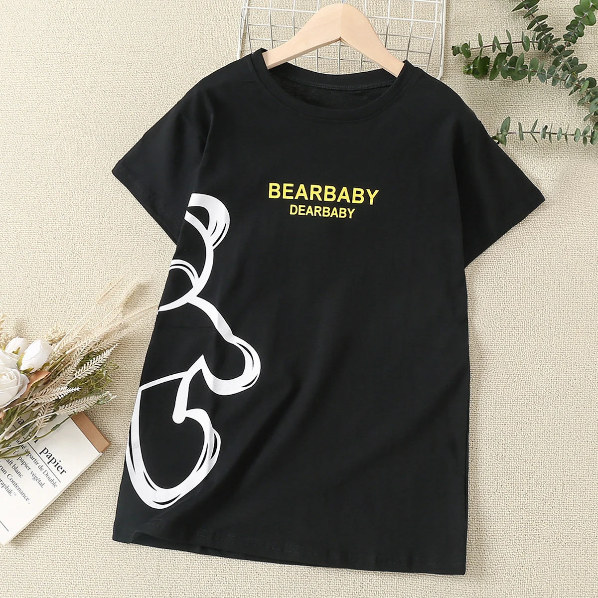 New Kids Black Short Sleeve T-shirt for Girls Long Shirts Cotton Summer Outfits Children Costumes Baby Tops 4 6 8 10 12 14 Years
New Kids Black Short Sleeve T-shirt for Girls Long Shirts Cotton Summer Outfits Children Costumes Baby Tops 4 6 8 10 12 14 Years