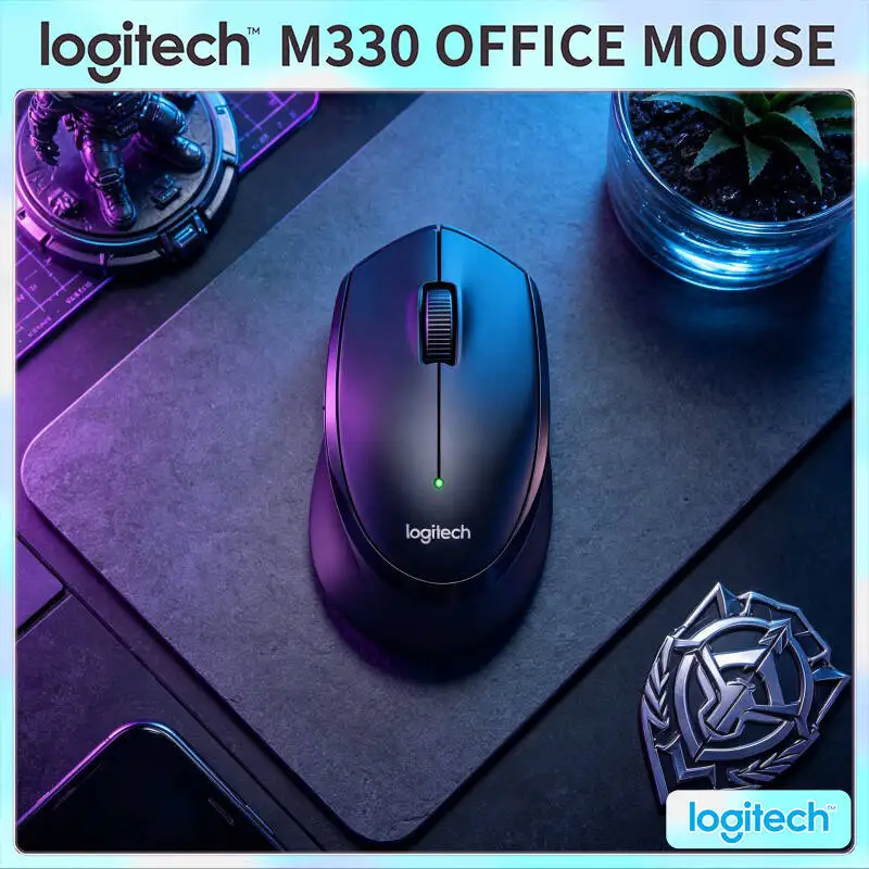 Logitech M330 Silent Wireless Mouse Comfort Grip 2.4G USB Receiver Portable Compact for Home Office Laptop PC Mac Desk
Logitech M330 Silent Wireless Mouse Comfort Grip 2.4G USB Receiver Portable Compact for Home Office Laptop PC Mac Desk