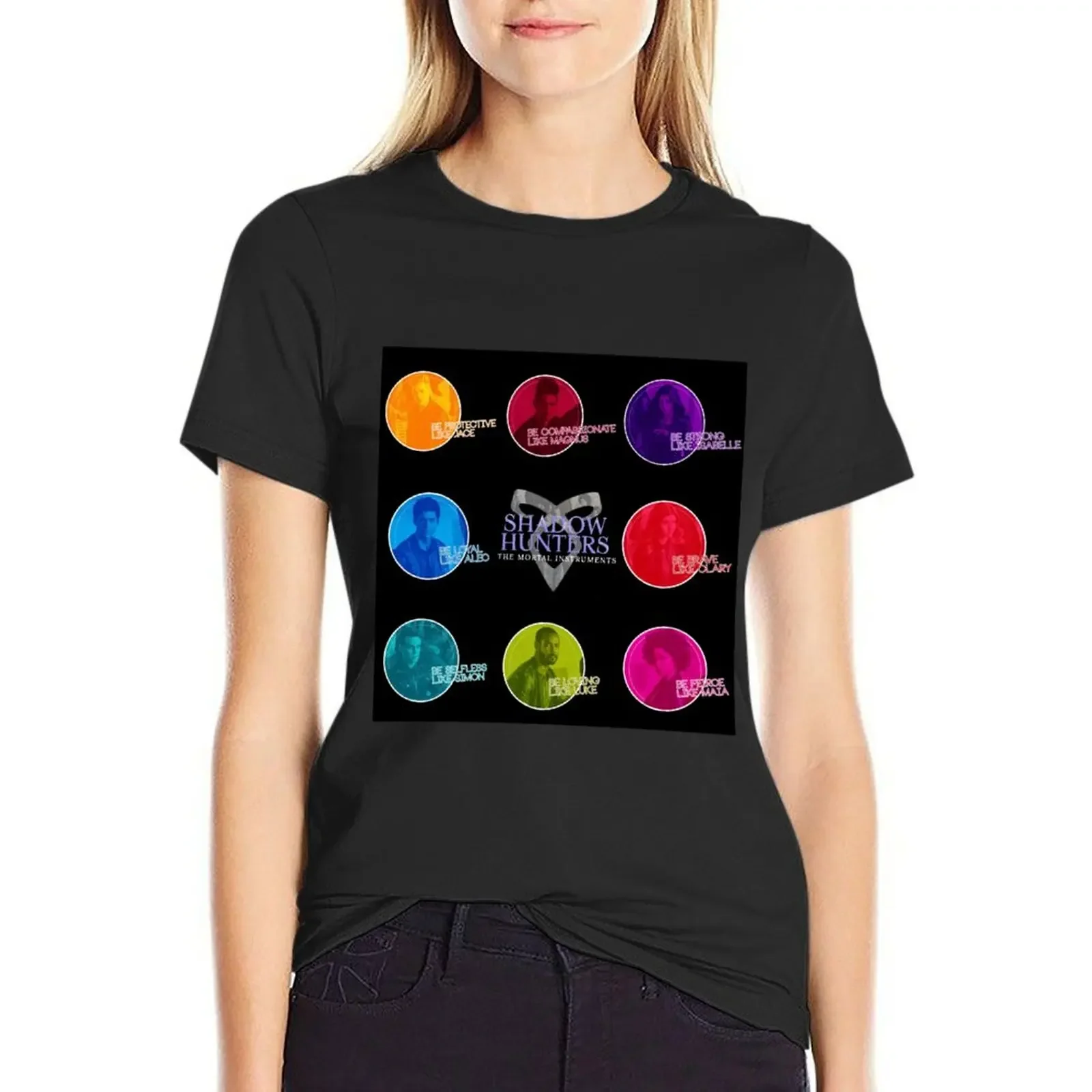 “Be _ like _” Shadowhunters Characters T-Shirt sports fans customs design your own female summer clothes for Women
“Be _ like _” Shadowhunters Characters T-Shirt sports fans customs design your own female summer clothes for Women