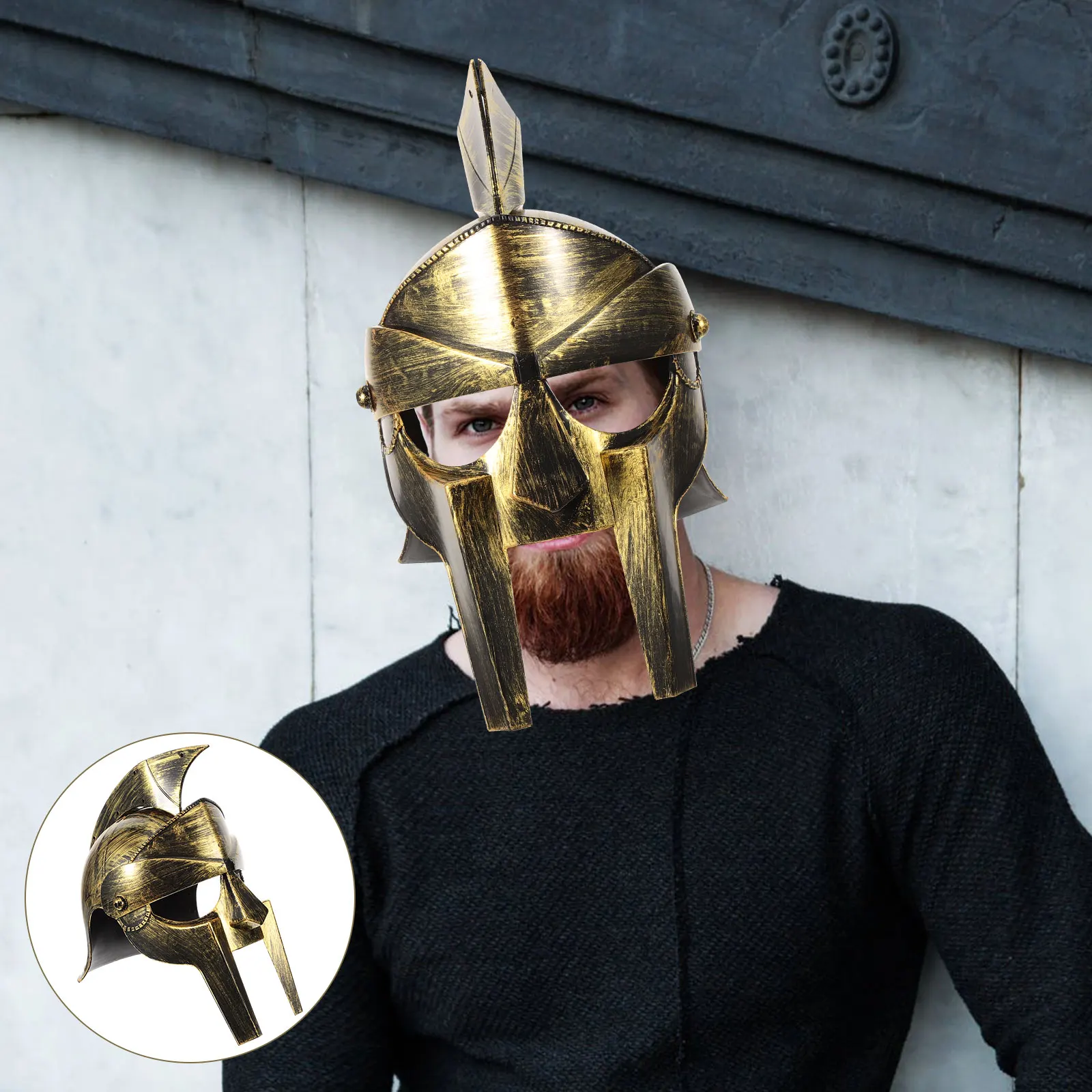 Ancient Roman Warrior Hat Gold Color Lightweight Breathable Plastic Material Perfect Cosplay Party Accessory Novelty Headgear
Ancient Roman Warrior Hat Gold Color Lightweight Breathable Plastic Material Perfect Cosplay Party Accessory Novelty Headgear