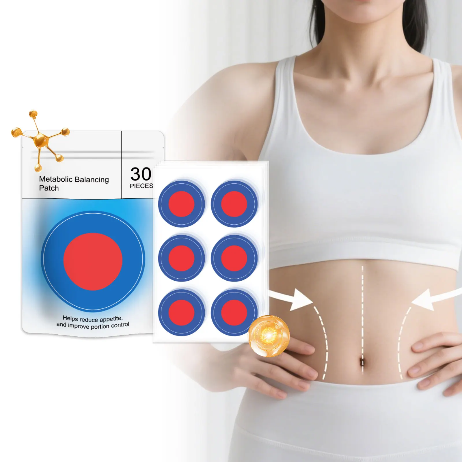 Пластырь для ухода за телом: дышащий, легкий, корректирующий форму, комфортный, стимулирующий метаболизм и чувство сытости
Пластырь для ухода за телом: дышащий, легкий, корректирующий форму, комфортный, стимулирующий метаболизм и чувство сытости
