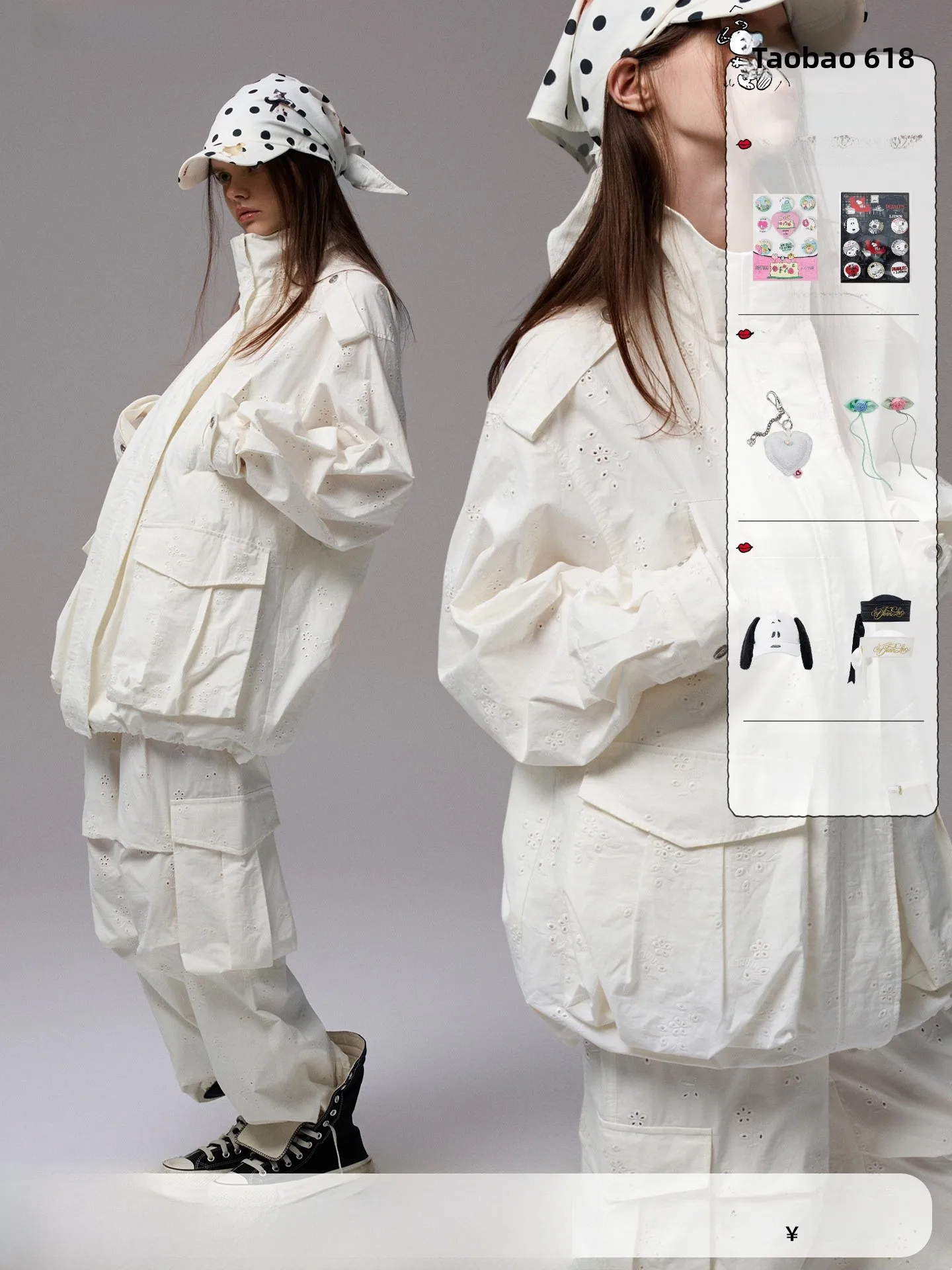 1JINN STUDIO Heavyweight Embroidered Floral Multi-Pocket Stand Collar Workwear Jacket Women's High-End Loose Top
1JINN STUDIO Heavyweight Embroidered Floral Multi-Pocket Stand Collar Workwear Jacket Women's High-End Loose Top