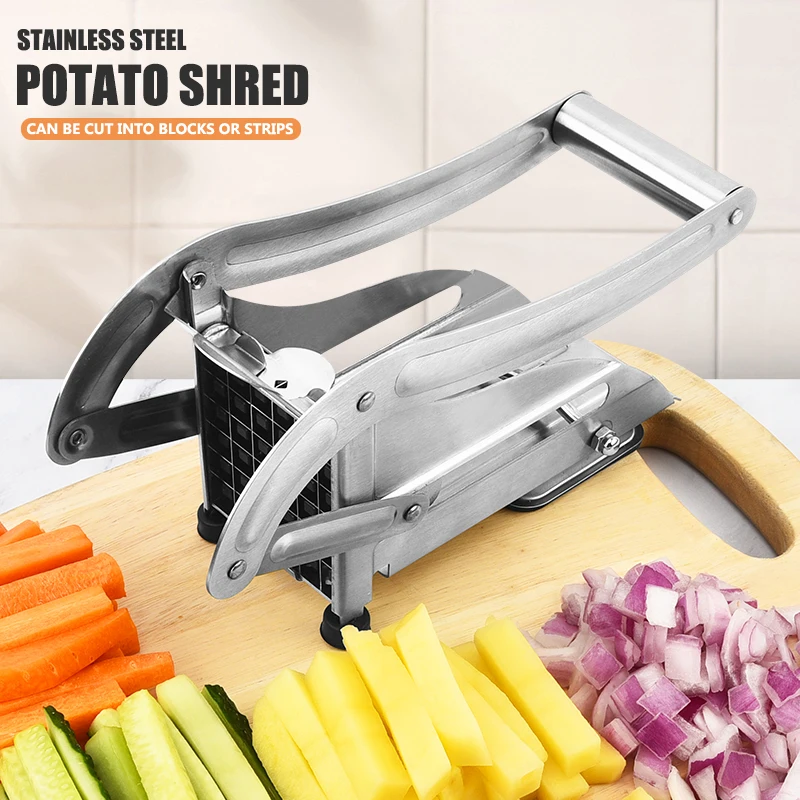 Stainless Steel French Fries Slicer Vegetable Food Cut Pieces Machine Heavy Duty Cutter For Potato Kitchen Gadgets Potato Slicer
Stainless Steel French Fries Slicer Vegetable Food Cut Pieces Machine Heavy Duty Cutter For Potato Kitchen Gadgets Potato Slicer