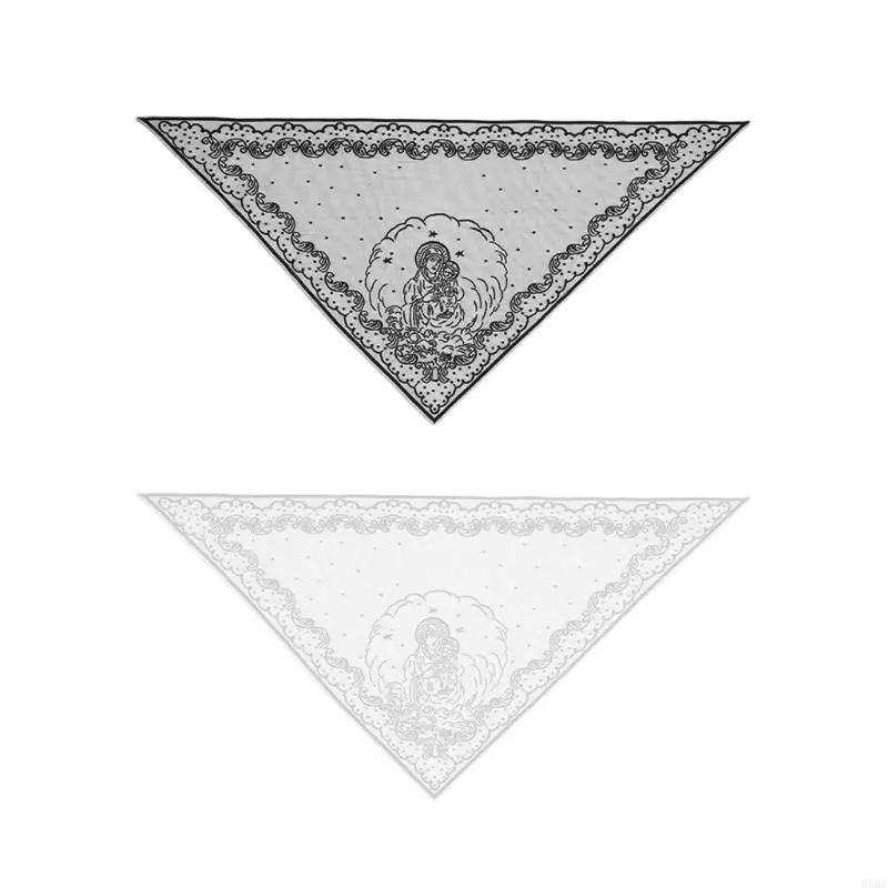 652F Fashionable Embroidered Headscarf Adjustable Triangles Scarf Vintage Scarf for Church Prayer and Religious Event
652F Fashionable Embroidered Headscarf Adjustable Triangles Scarf Vintage Scarf for Church Prayer and Religious Event