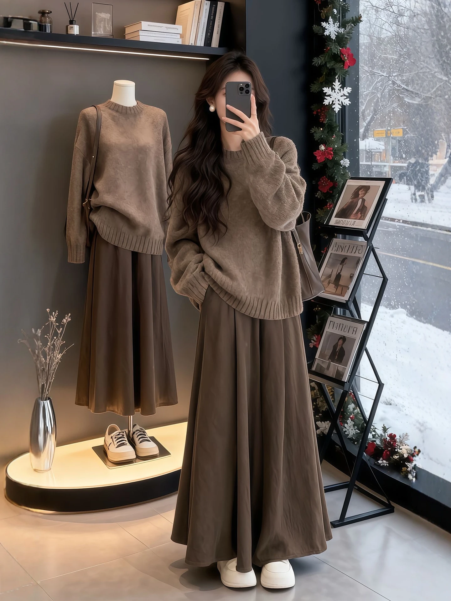 Winter Faion plus Size Women's Knitted Sweater And Skirt Set High Waist Casual Sle Warm And Unique Two-Piece Ensemble
Winter Faion plus Size Women's Knitted Sweater And Skirt Set High Waist Casual Sle Warm And Unique Two-Piece Ensemble