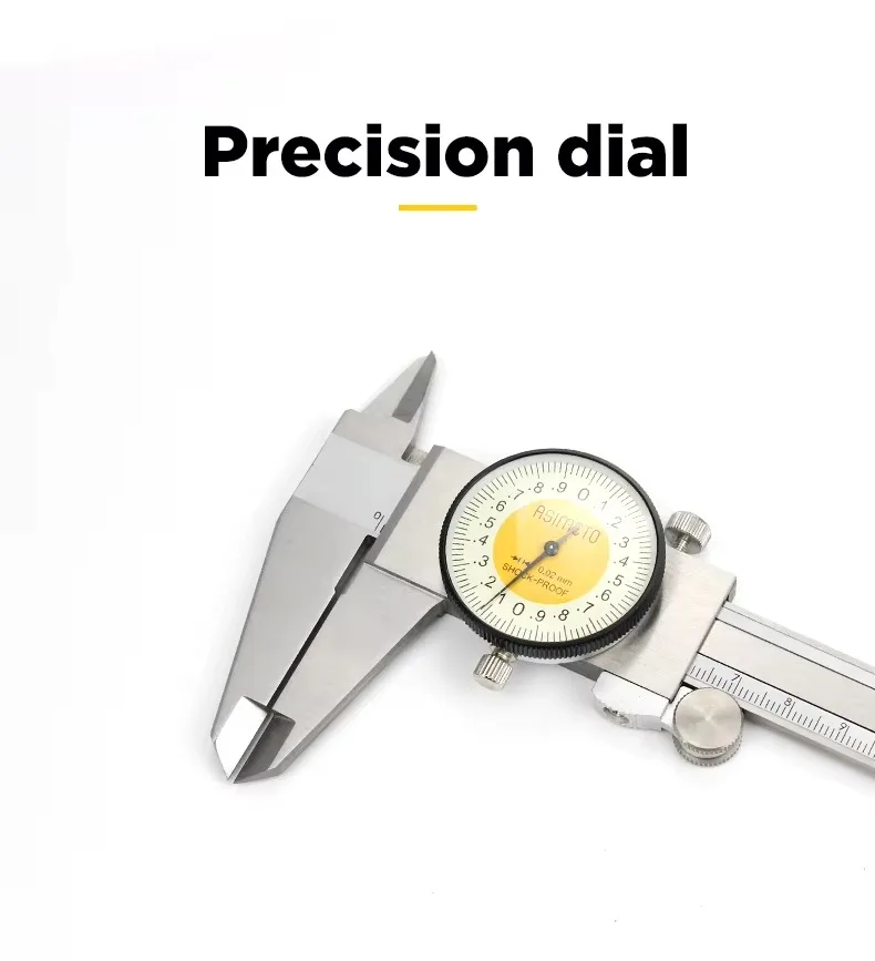 Stainless Steel Long Jaw Dial Caliper 0-12" 0.0015 High Precision Measuring Tool with 1 Year Warranty
Stainless Steel Long Jaw Dial Caliper 0-12" 0.0015 High Precision Measuring Tool with 1 Year Warranty
