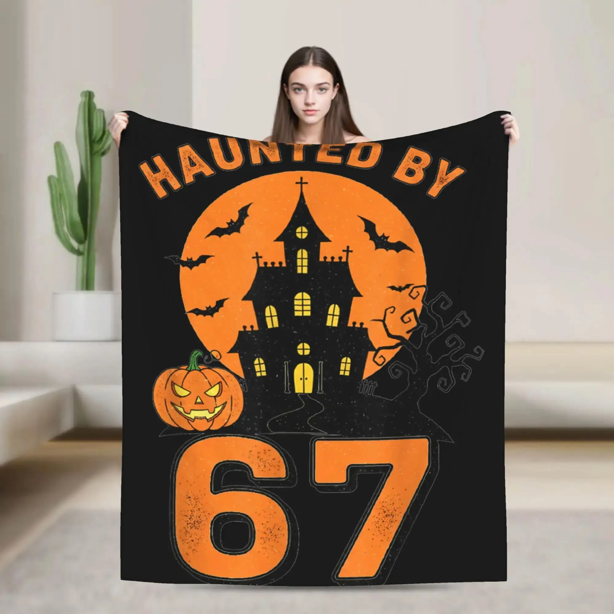 Soft Flannel Halloween Throw Blanket for Couch Chair or Bed Cozy Travel Blanket with Fun Halloween Designs
Soft Flannel Halloween Throw Blanket for Couch Chair or Bed Cozy Travel Blanket with Fun Halloween Designs