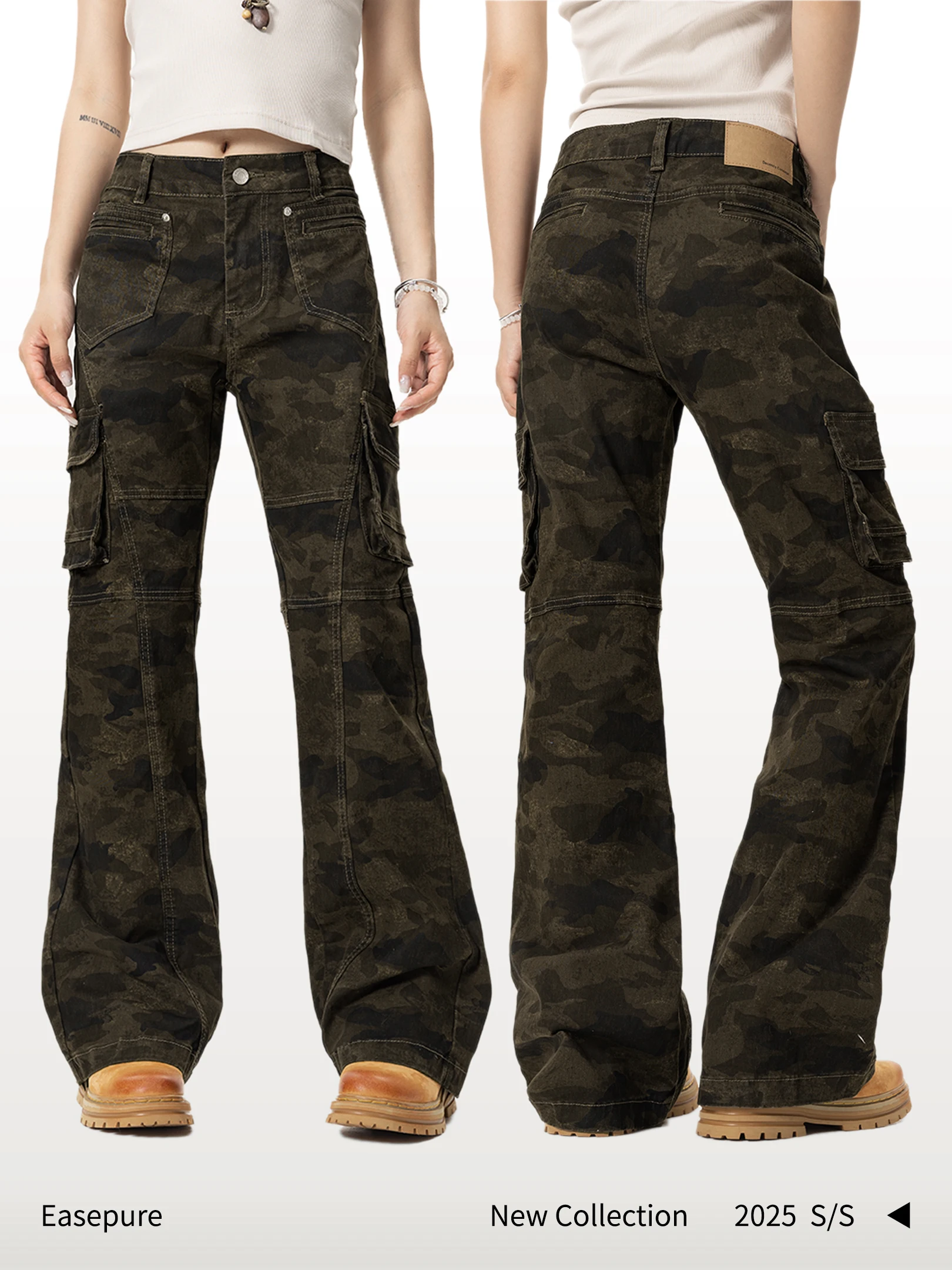 Easepure American Retro Camouflage Work Pants Men's Women's Straight Leg Micro Flared Slimming Casual Pants Youth Summer
Easepure American Retro Camouflage Work Pants Men's Women's Straight Leg Micro Flared Slimming Casual Pants Youth Summer