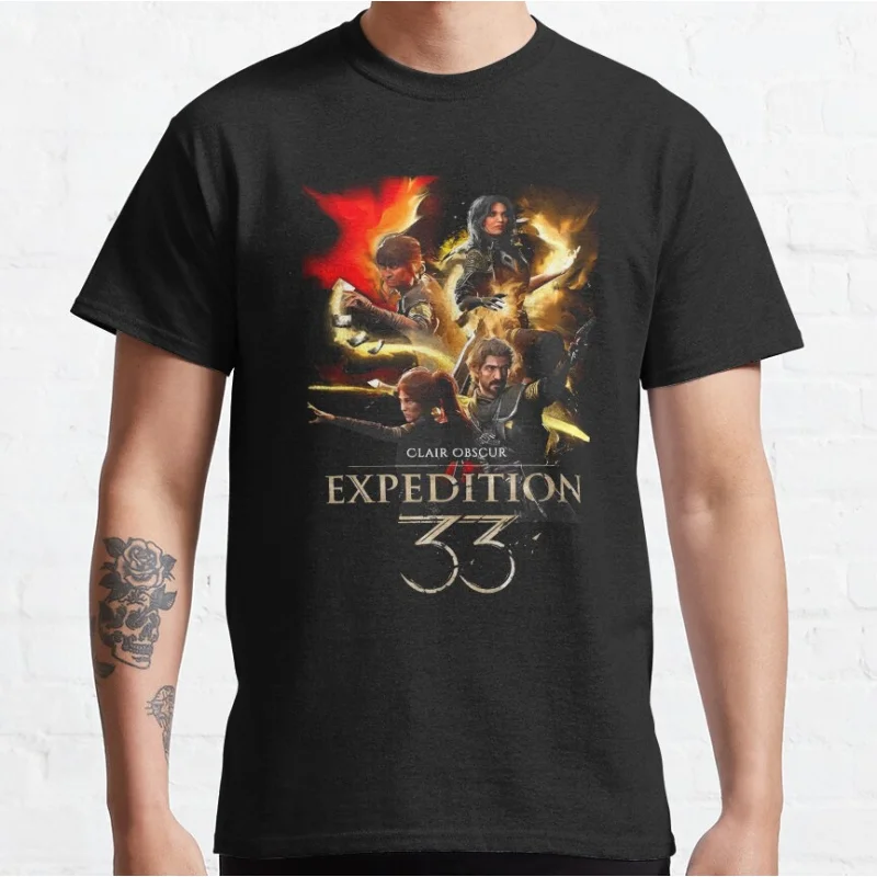 Retro dark fantasy video game 2025 Clair obur Expedition 33 T-shirt gift for gamer large size adult tops S-6XL
Retro dark fantasy video game 2025 Clair obur Expedition 33 T-shirt gift for gamer large size adult tops S-6XL
