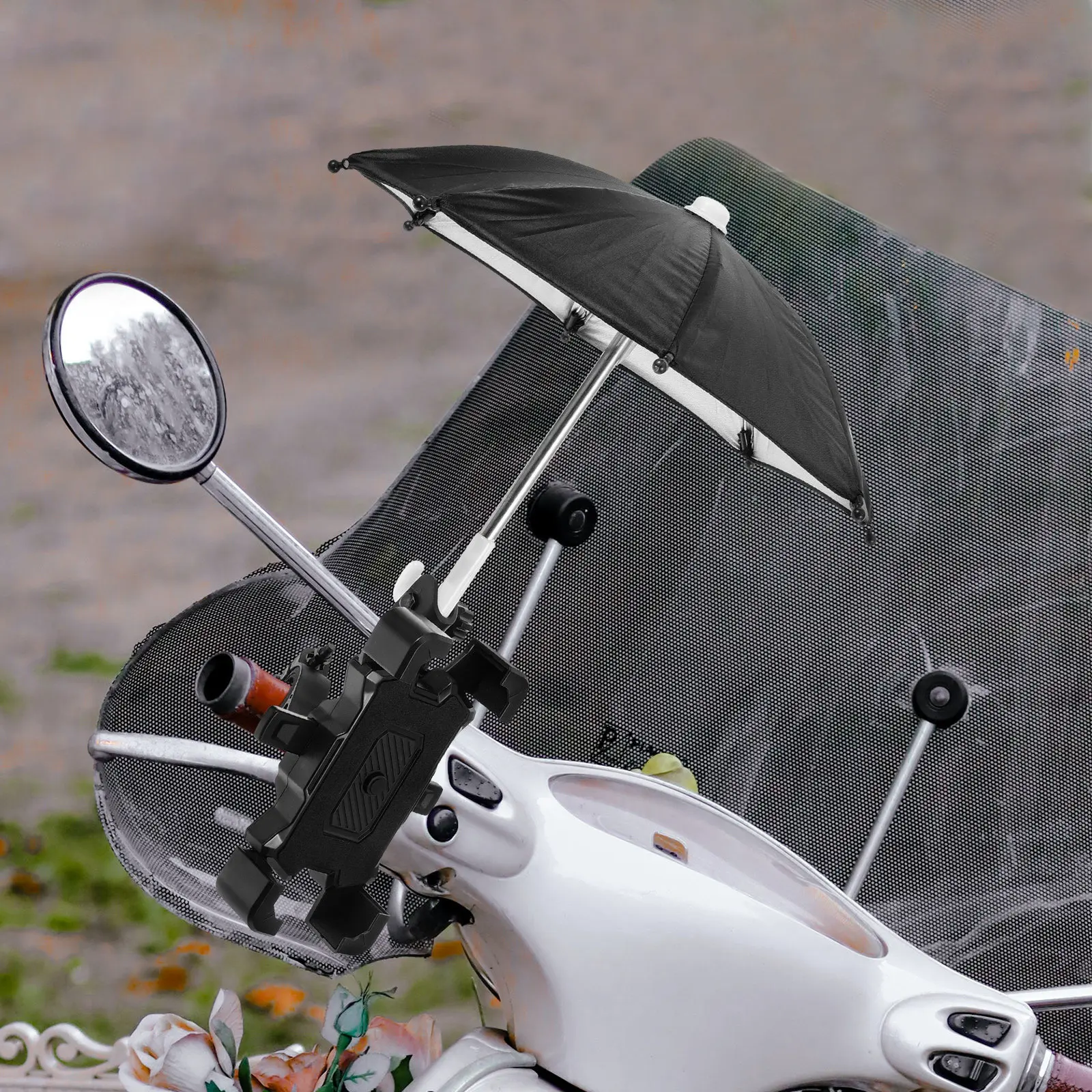 1Set Electric Bike Phone Holder Weatherproof Handlebar Mount with Umbrella for Cycling Navigation Hands-Free Riding Support Bike
1Set Electric Bike Phone Holder Weatherproof Handlebar Mount with Umbrella for Cycling Navigation Hands-Free Riding Support Bike